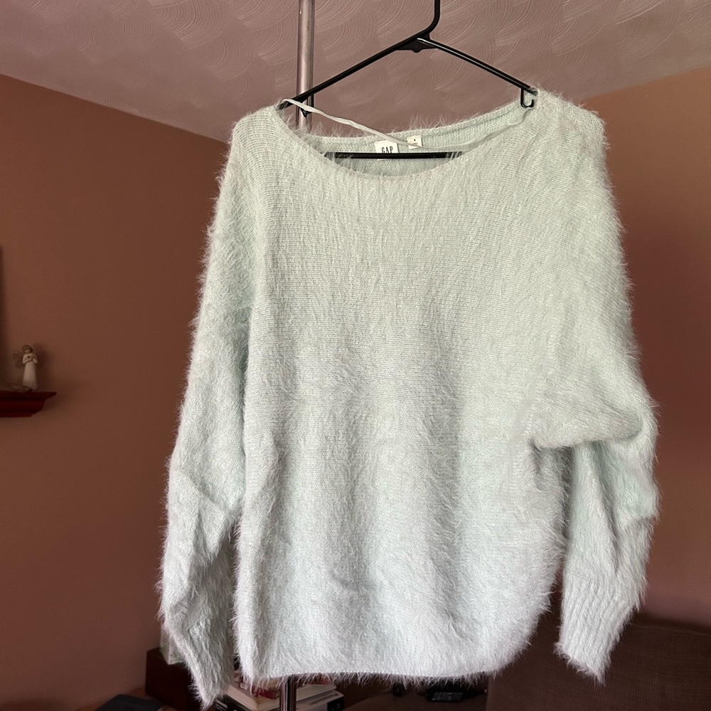 Gap mint eyelash sweater